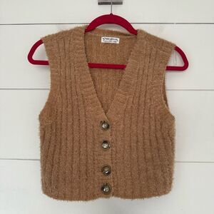 FCT Girls Large Brown Sweater Vest
